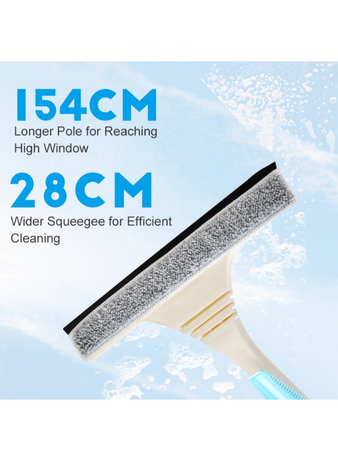 PAACHU Standard Window Squeegee for Car Windows, 2-in-1 Window Cleaner for Car Windshield, Gas Station, Shower, and Glass | Auto Squeegee with  Handle Soft Rubber Blade - Image 4